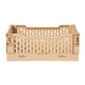 Vouwkrat klein - beige -  6x15x10 cm