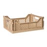 Vouwkrat groot - beige - 14.5x40x30 cm