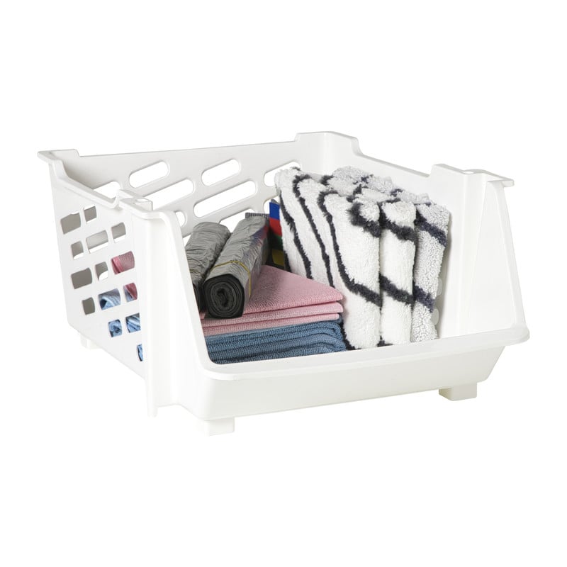 Opbergmand - wit - 22x44x33.5 cm