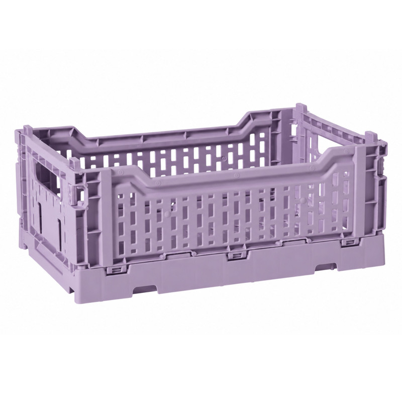Vouwkrat middel - lila - 10x27x17 cm