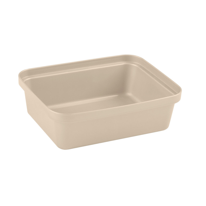 Opbergbakje middel - beige - 6x18.8x14.7 cm