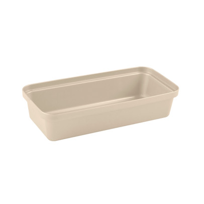 Opbergbakje voor pennen groot - beige - 6x27x12.9 cm