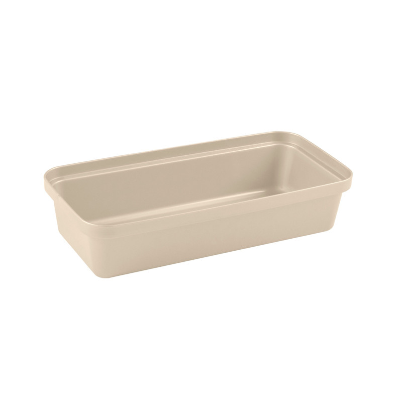 Opbergbakje voor pennen groot - beige - 6x27x12.9 cm