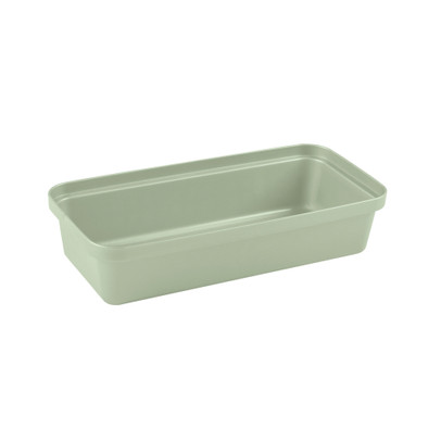 Opbergbakje voor pennen groot - sage groen - 6x27x12.9 cm