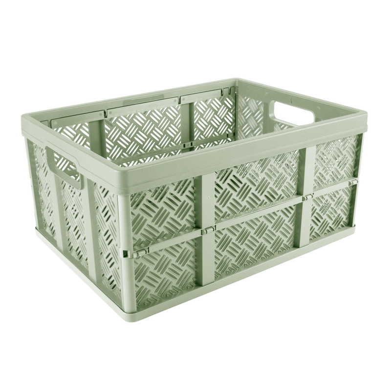 Boodschappen krat - groen - 22.7x47.5x35 cm