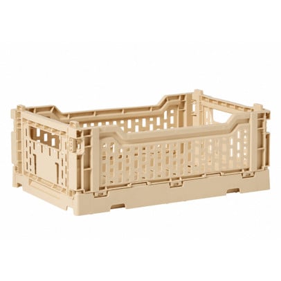 Vouwkrat klein - beige - 6x15x10.3 cm