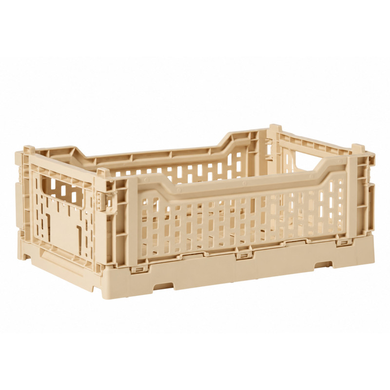Vouwkrat klein - beige - 6x15x10.3 cm