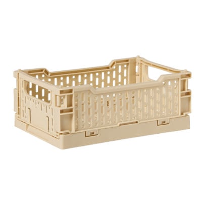 Vouwkrat middel - beige - 10x27x17 cm