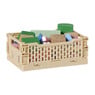 Vouwkrat middel - beige - 10x27x17 cm