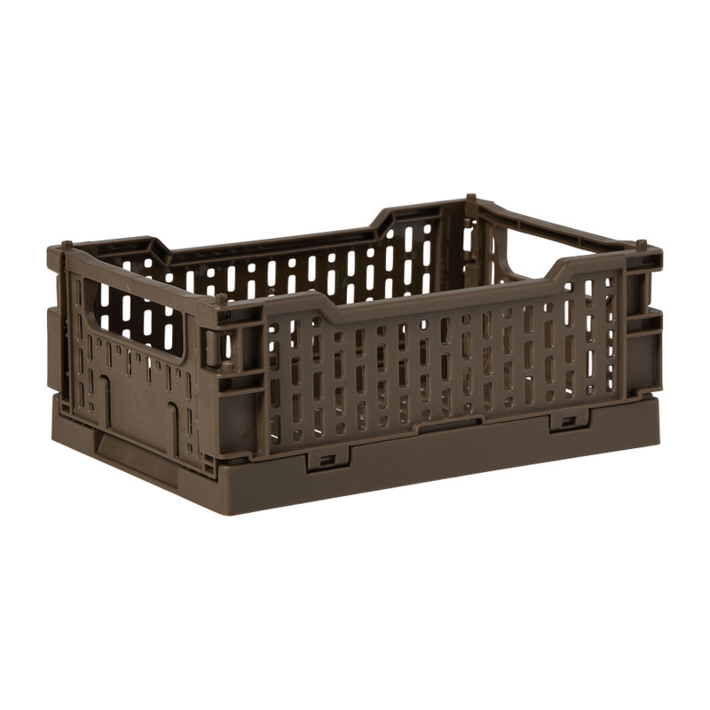 Vouwkrat middel - bruin - 10x27x17 cm