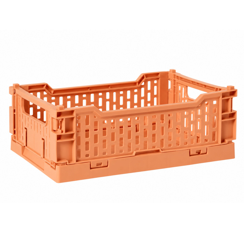 Vouwkrat klein - oranje - 6x15x10.3 cm