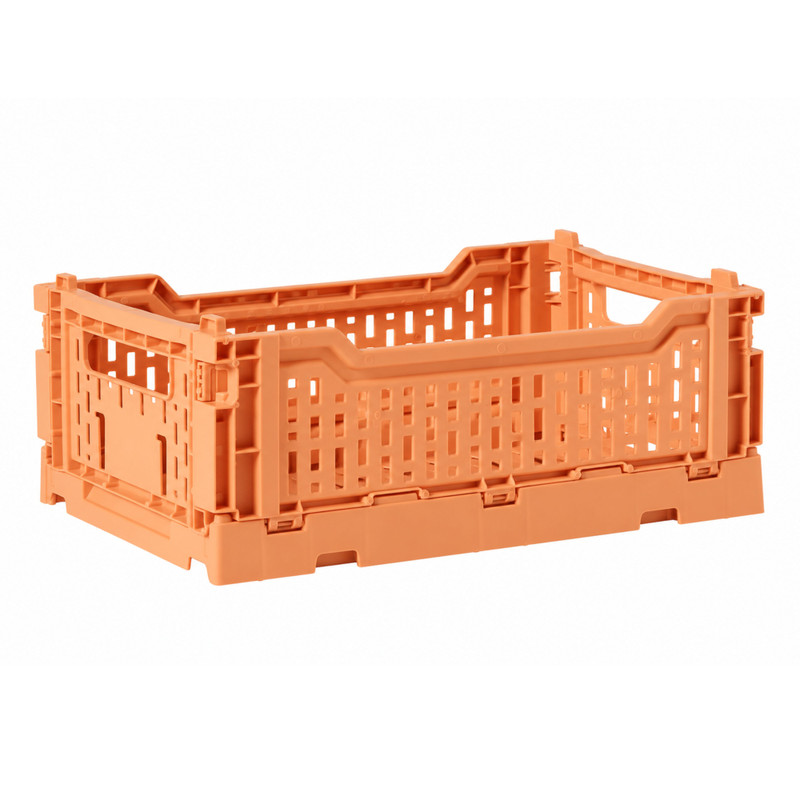 Vouwkrat middel - oranje - 10x27x17 cm