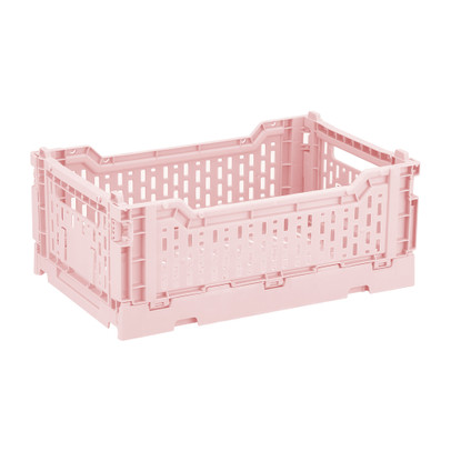 Vouwkrat middel - roze - 10x27x17 cm