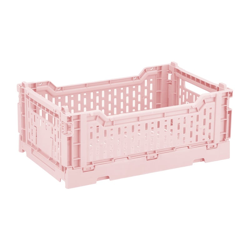 Vouwkrat middel - roze - 10x27x17 cm