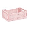 Vouwkrat middel - roze - 10x27x17 cm