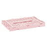 Vouwkrat middel - roze - 10x27x17 cm