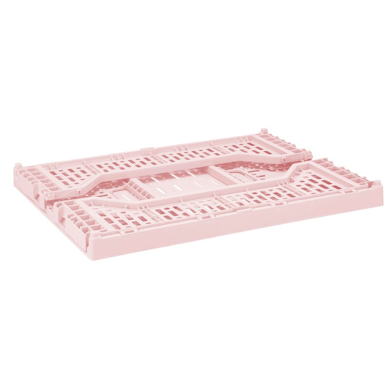 Vouwkrat groot - roze - 14x40x30 cm