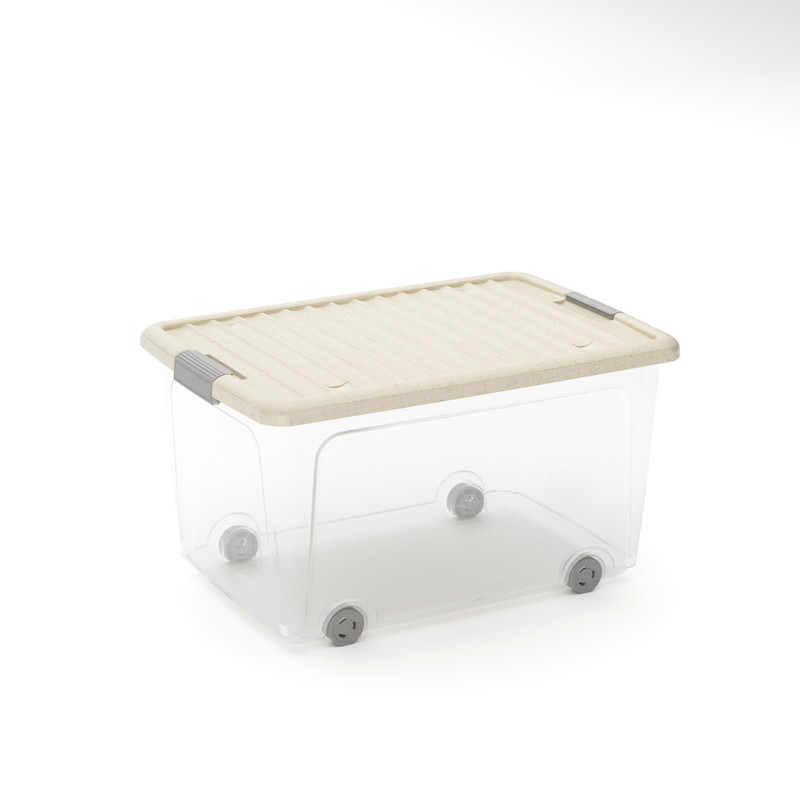 Opbergbox met wieltjes - 50 liter - 56x39x32 cm