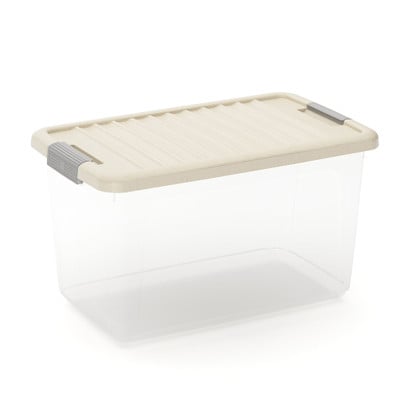 Clipbox 30l deksel - beige - 37.5x25x23 cm