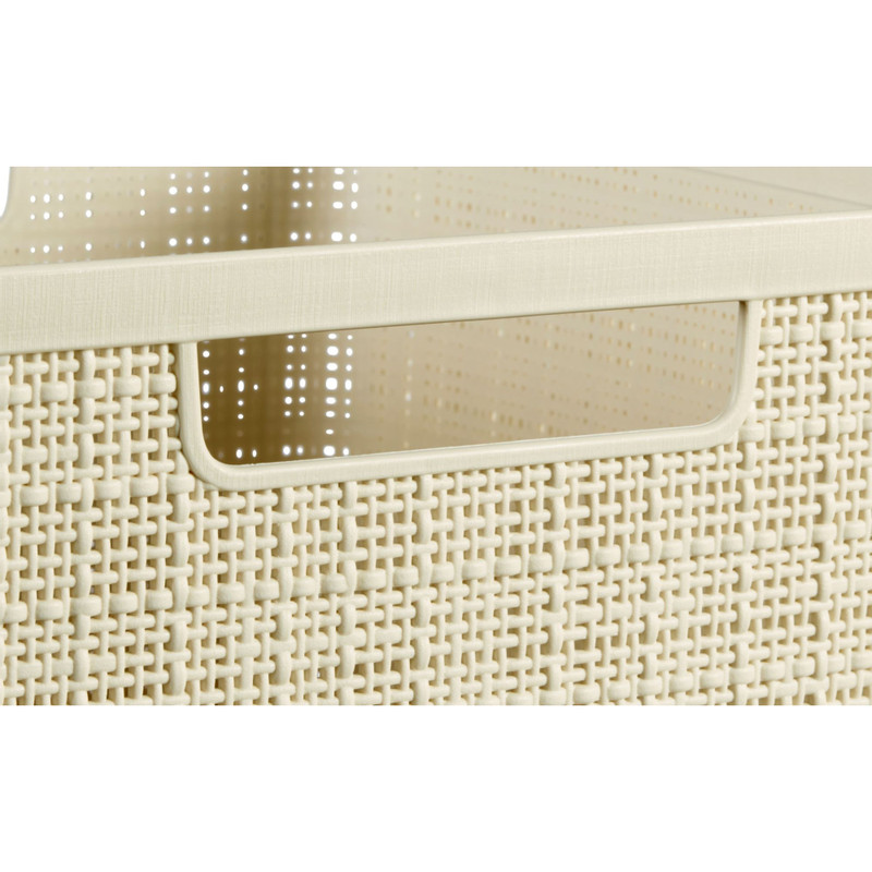 Opbergmand jute - beige - 20 liter