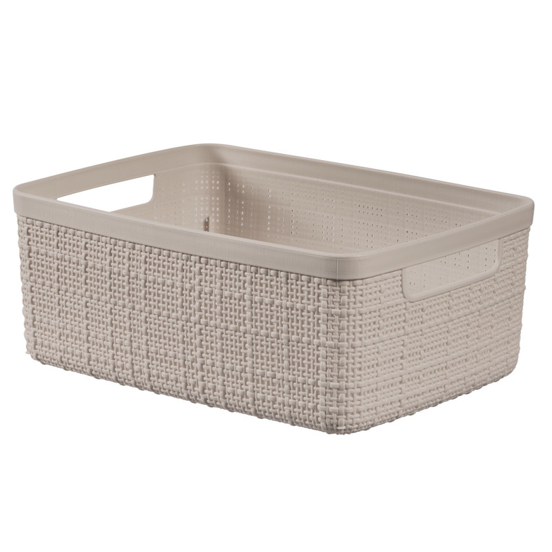 Opbergmand jute klein - beige - 5 liter