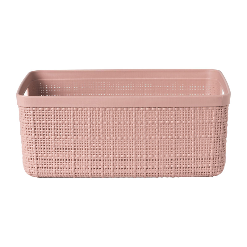 Curver jute opbergmand S - 5 liter - roze