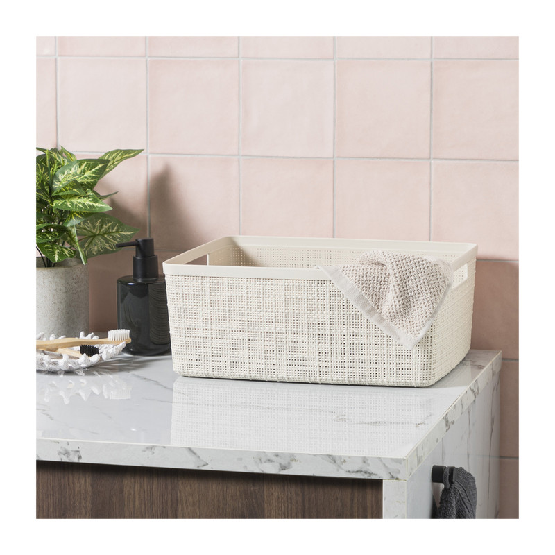 Curver jute opbergmand M - 12 liter - beige