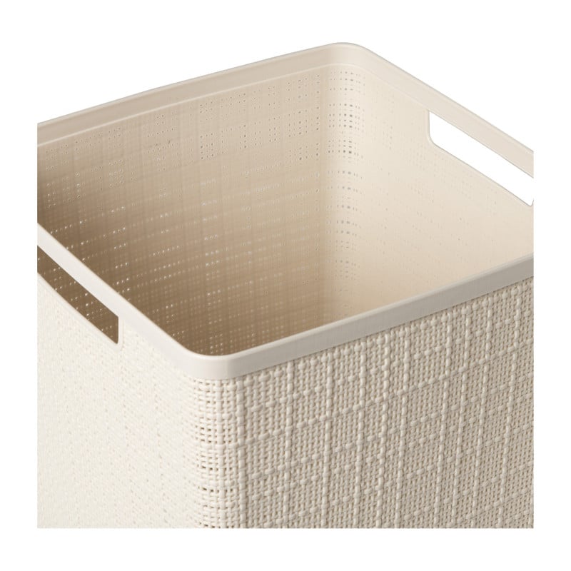 Curver jute opbergmand cube 17 liter beige Xenos