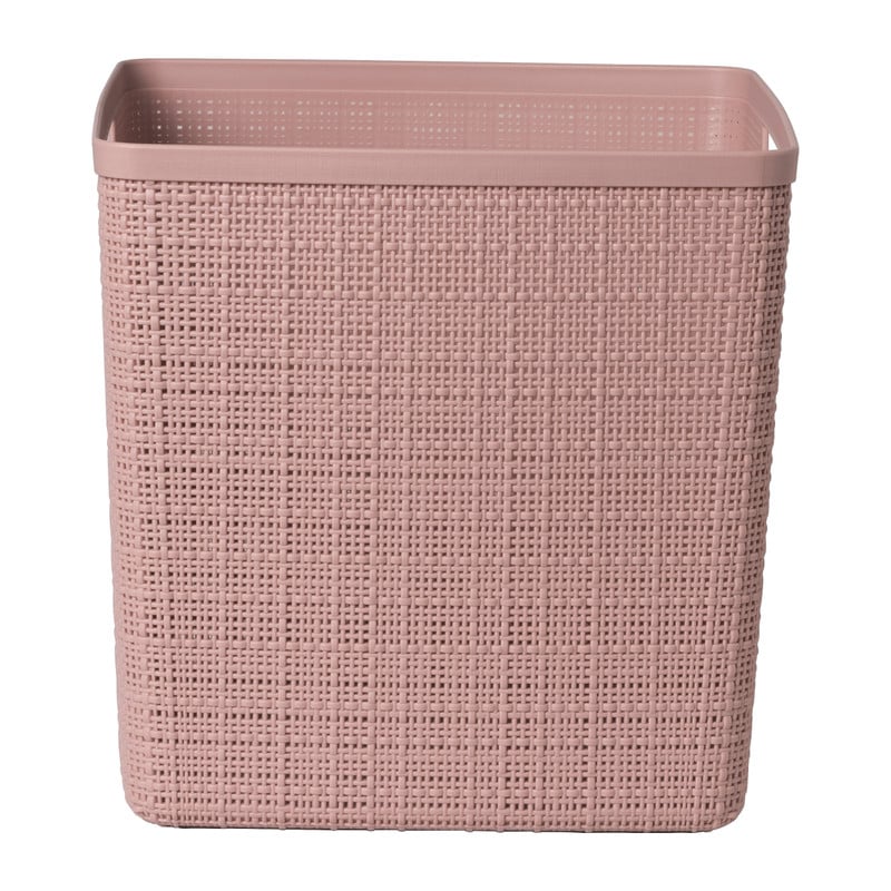 Curver jute opbergmand cube 17 liter roze Xenos