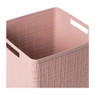 Curver jute opbergmand cube - 17 liter - roze