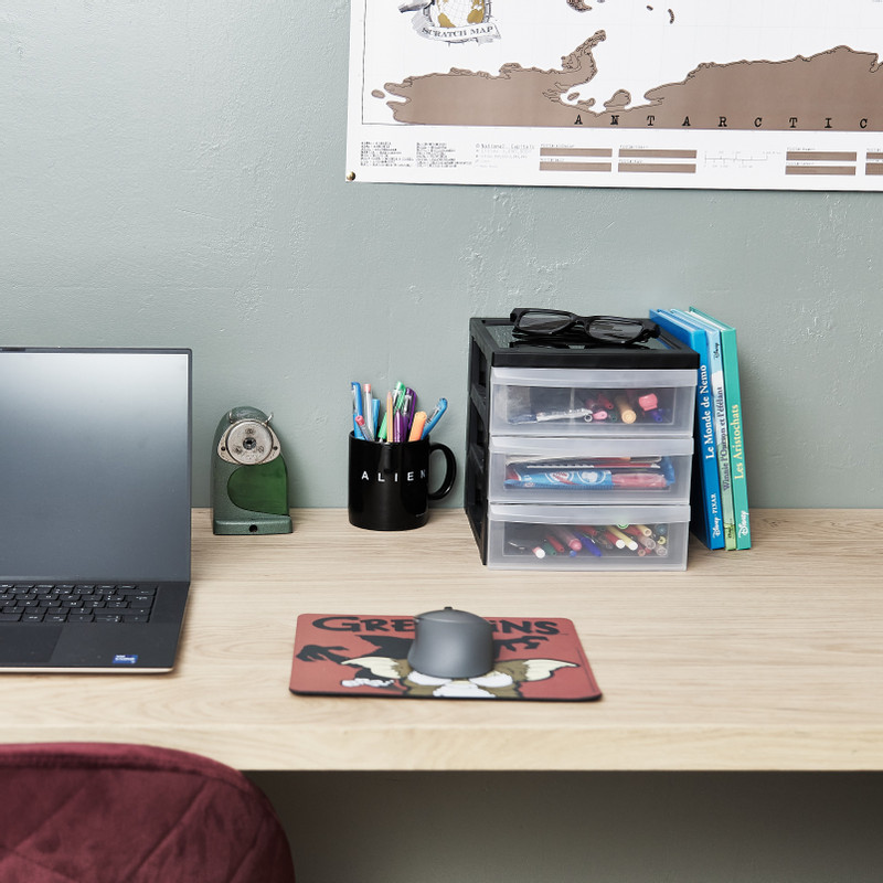 Iris ladesysteem A5 - 3 lades - zwart - 26x22x19 cm