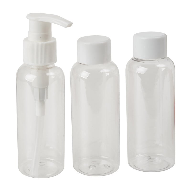 Reisflesjes in etui - set van 3 - 100 ml