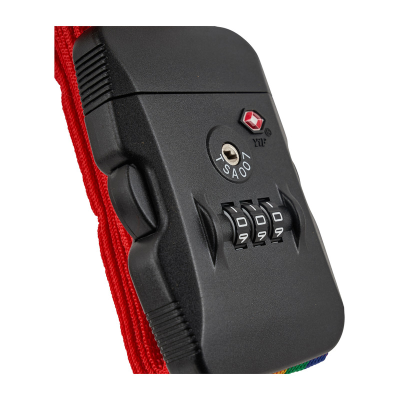 TSA kofferriem - 2 m - rood