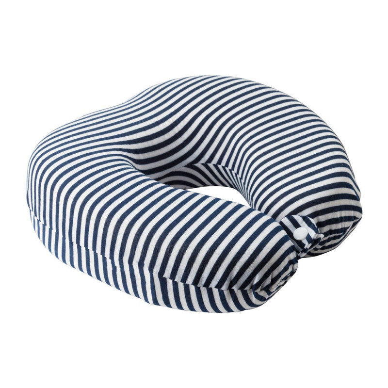 Nekkussen memory foam - blauw/wit