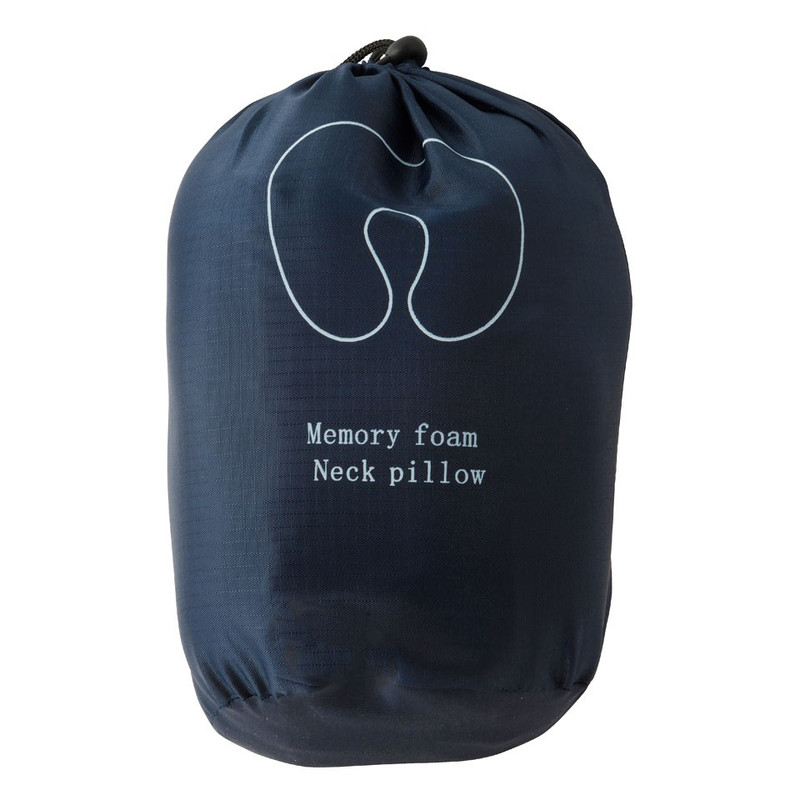 Nekkussen memory foam - blauw/wit