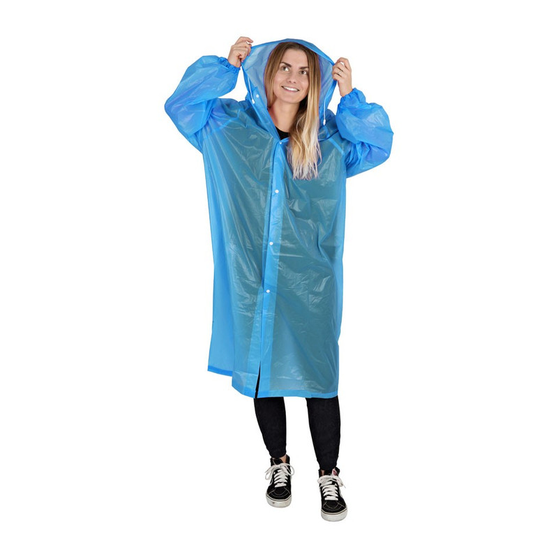 Poncho - one size - lichtblauw