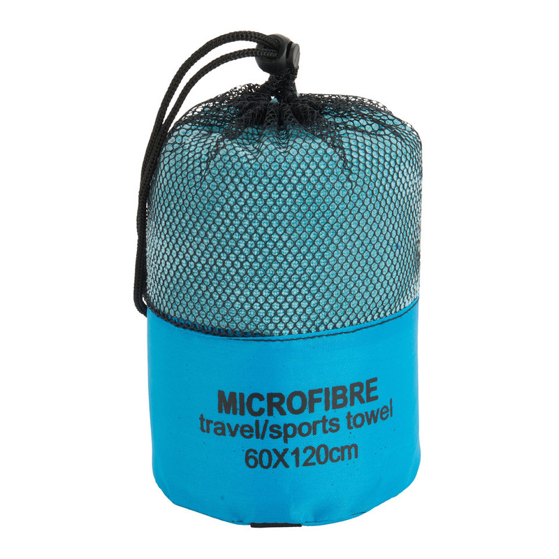 Travel-/sporthanddoek - 60x120 cm - blauw