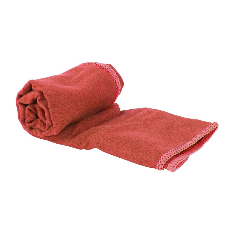 Travel-/sporthanddoek soft - 40x80 cm - rood