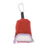 Travel-/sporthanddoek met karabijnhaak - 40x30 cm - rood