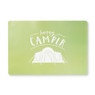 Placemat happy camper - groen - 42x29,5 cm