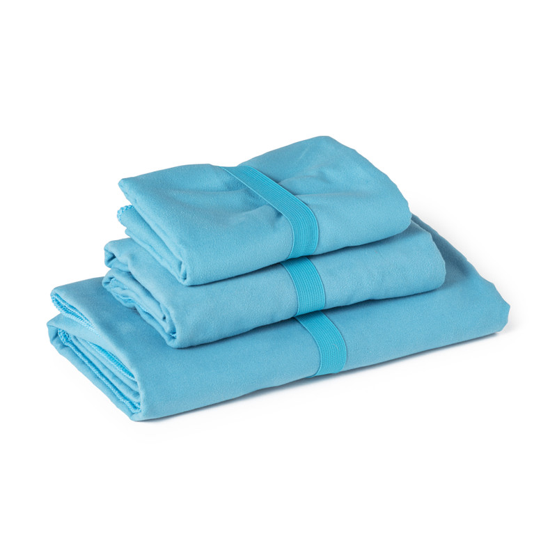 Verzorgen converteerbaar kleuring Travel-/sporthanddoek - blauw - 130x80 cm | Xenos