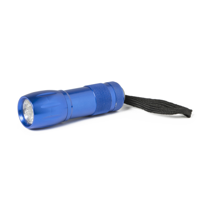 LED zaklamp - blauw - 9.6x3.3x3.3 cm