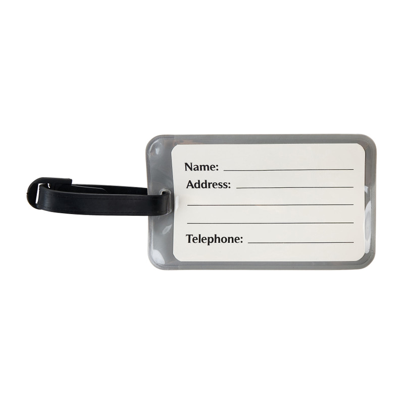 Kofferlabel wereldbol - diverse kleuren