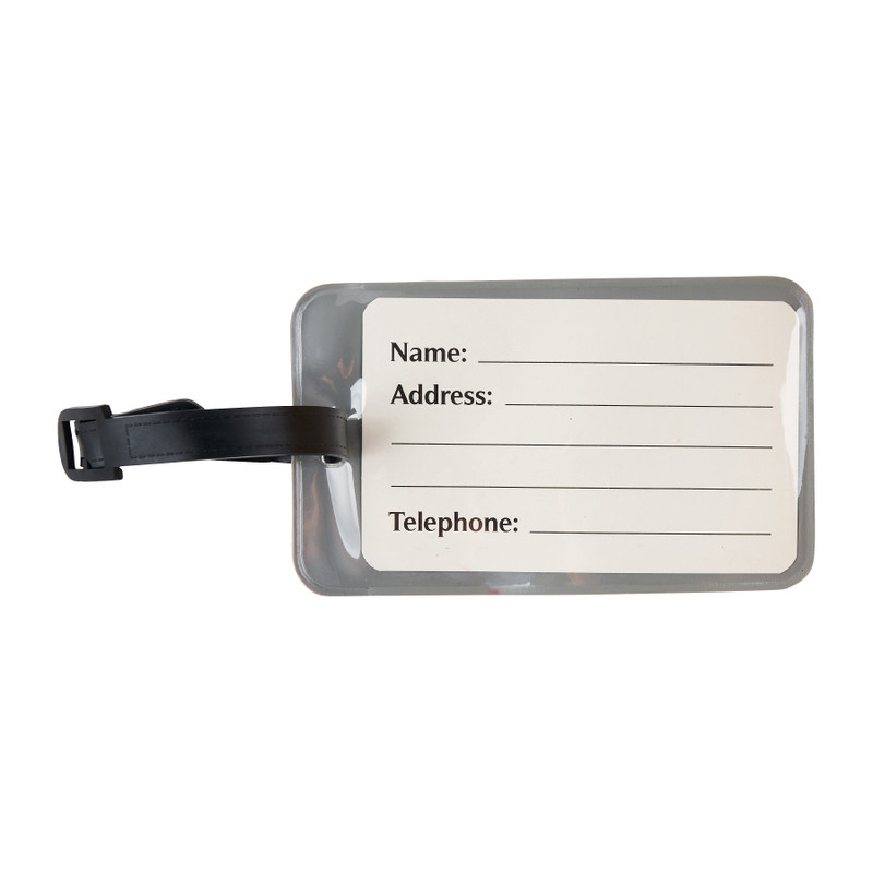 Kofferlabel wereldbol - diverse kleuren