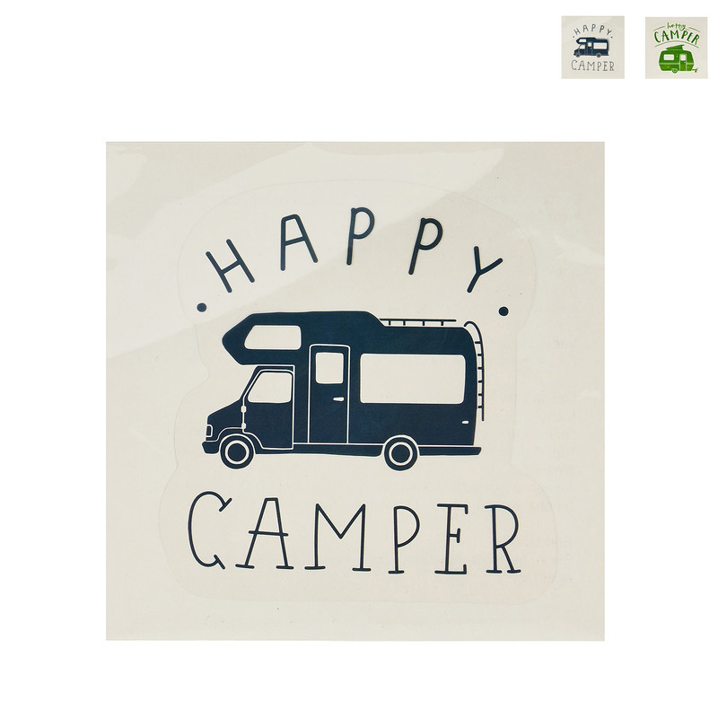 Vooraf uitspraak Afzonderlijk Stickers happy camper - diverse soorten - 14x13 cm | Xenos