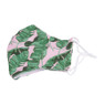 Mondkapje print leaves - roze