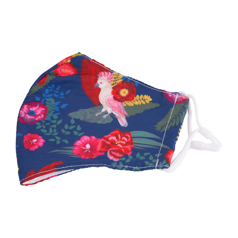 Mondkapje print kaketoe - multikleur