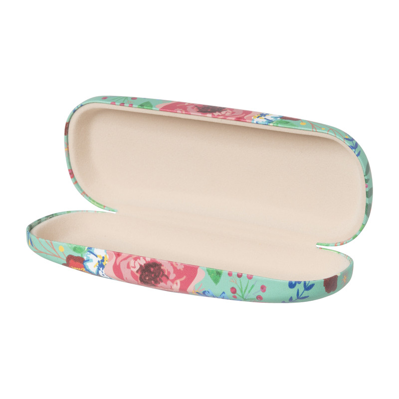 Brillenkoker bloemen - 14.5x5.5 cm
