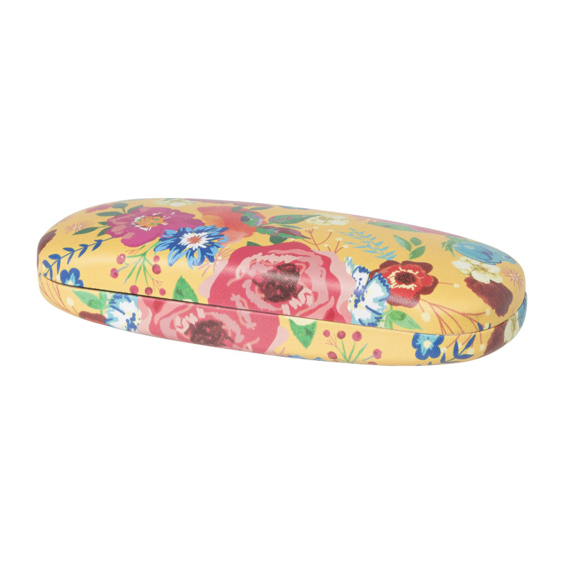 Brillenkoker bloemen - 14.5x5.5 cm