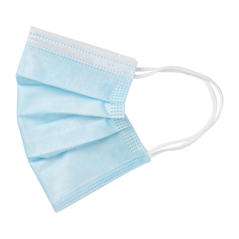 Medische mondkapjes - blauw - 10 stuks